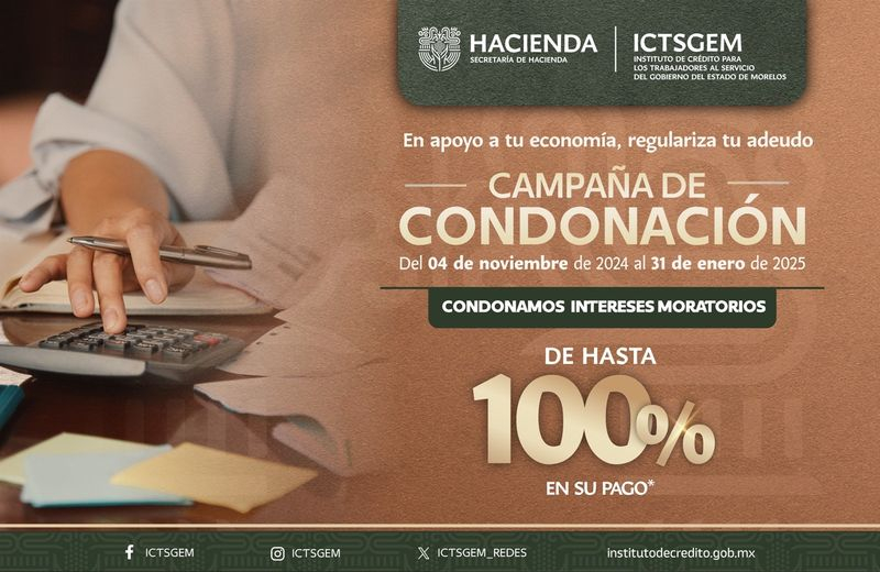 Inicia Campaña de Condonación de Intereses Moratorios en el Instituto de Crédito